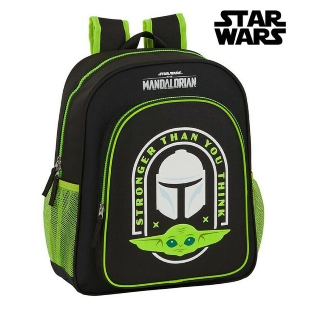 School Bag The Mandalorian Black Green