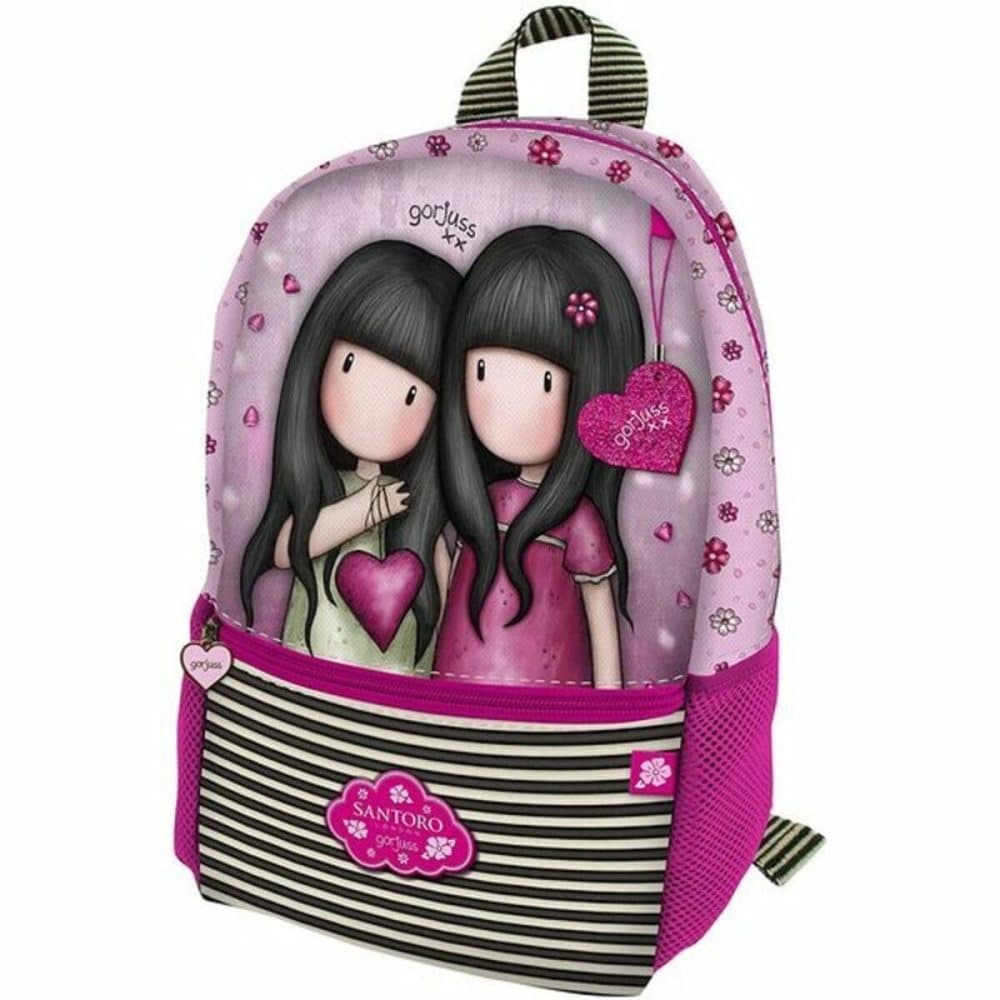 Child bag Gorjuss You Can Have Mine Lilac stripey pocket