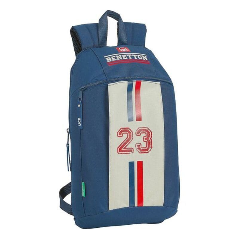 Child bag Benetton Varsity Grey Navy Blue