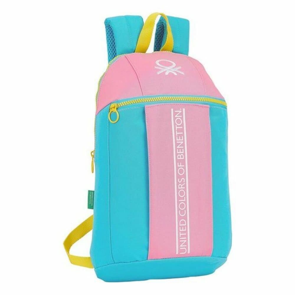 Child bag Benetton Color Block Yellow Pink Turquoise