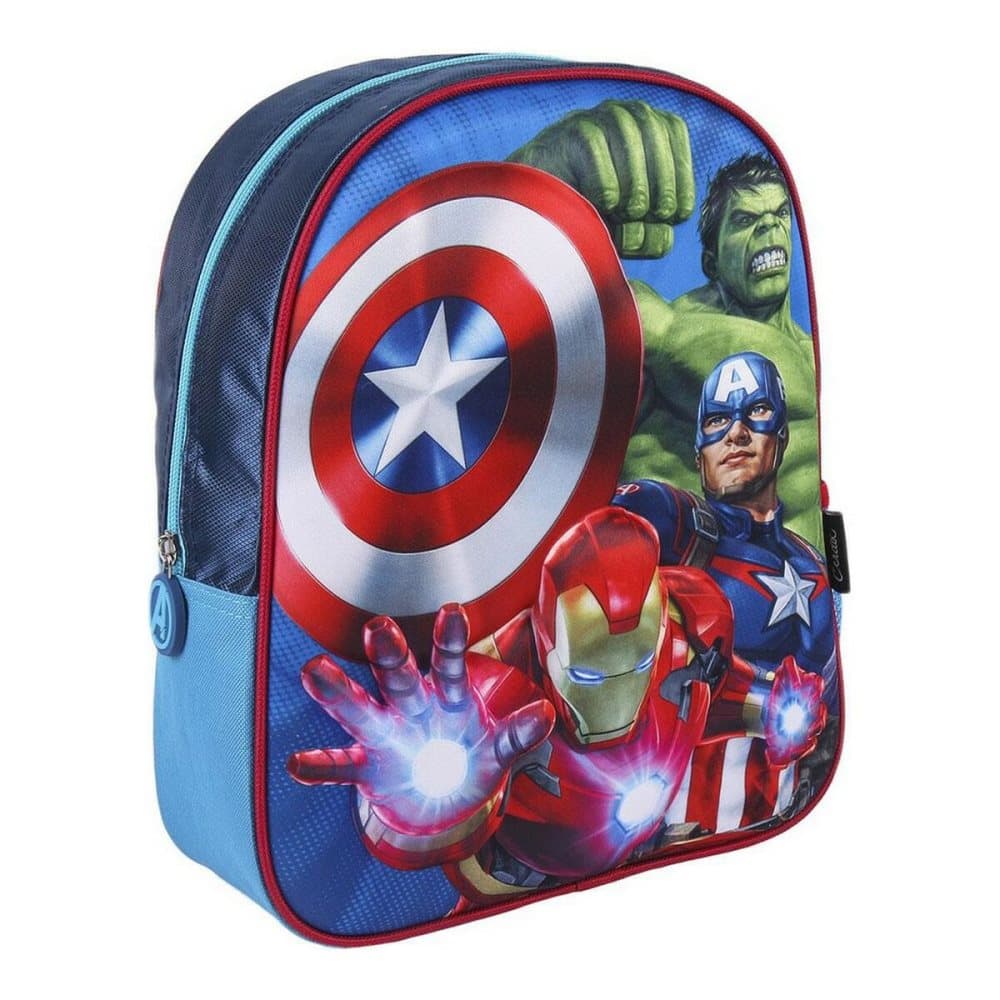 3D School Bag The Avengers Blue (25 x 31 x 10 cm)