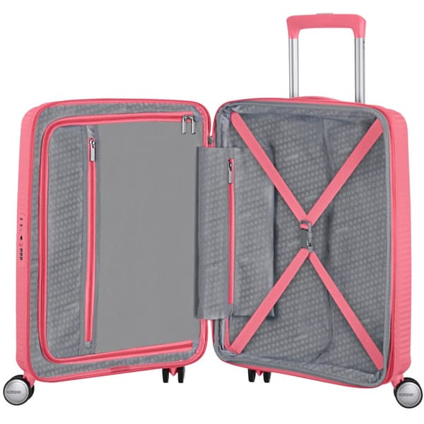 American Tourister Soundbox Kabinväska Exp. 55 – Sun Kissed Coral
