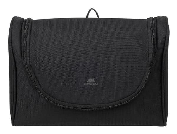 Rivacase 8407, Toalettveske, Polyester, Resirkulert polyester, Sort, Monokromatisk, Glidelås, 4 l