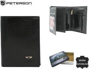 Peterson Herrplånbok i läder Ptn 22308-vt Svart Lumarko!