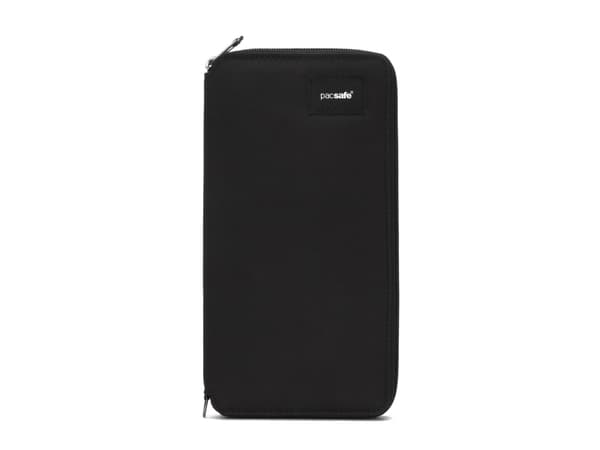 Pacsafe 11055100, reseplånbok, svart, återvunnen polyester, monokromatisk, 140 g, 115 mm