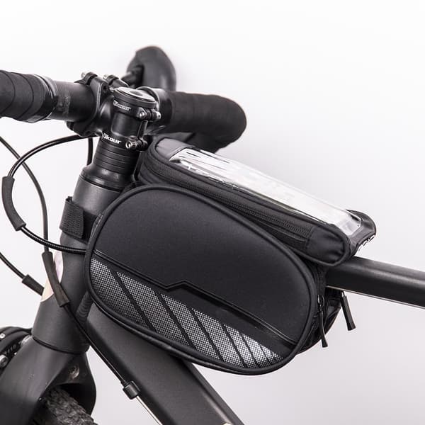 Mocco Waterproof bicycle frame bag with a removable phone case