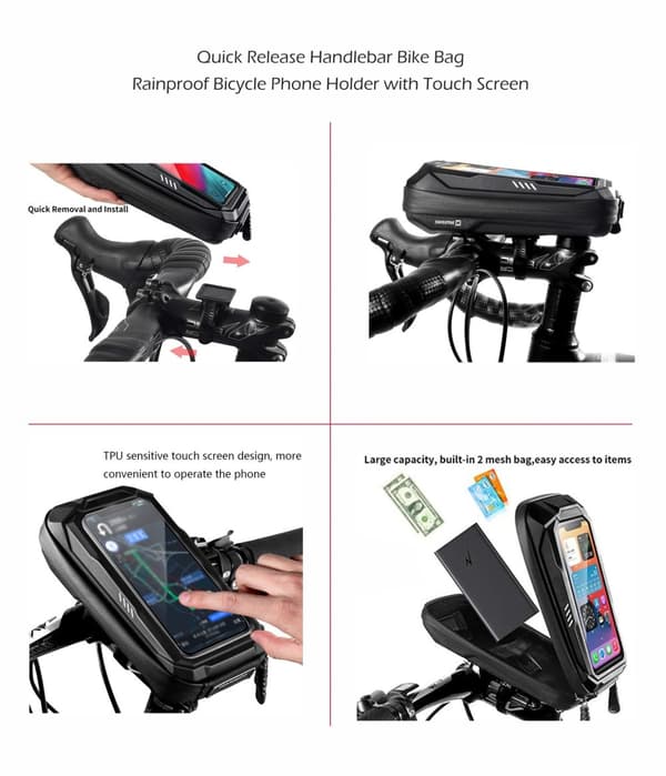 Swissten Waterproof Phone Holder for Bike