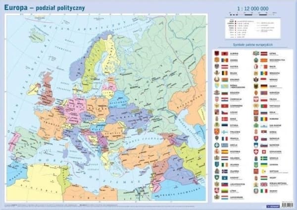 Demart Map in tube: Eurooppa (poliittinen)
