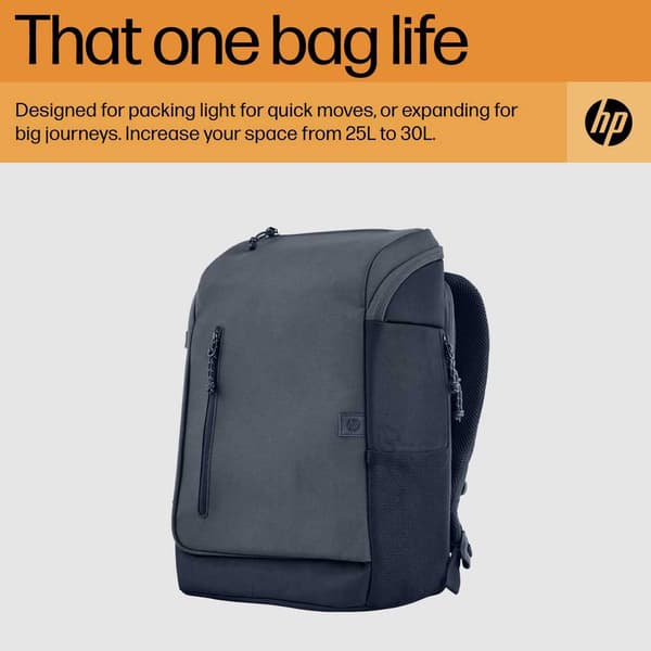 Hp Datorväska Travel Backback 15.6´´ Grå