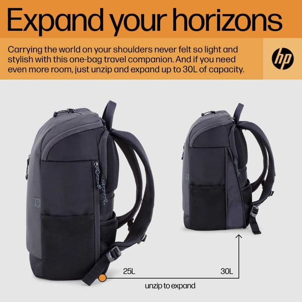Hp Datorväska Travel Backback 15.6´´ Grå