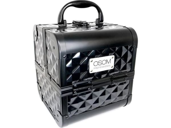 OSOM Profesjonell koffert Osom plast med aluminiumskant, svart, 185x185x200 mm