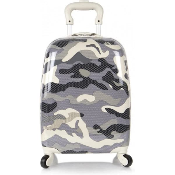Heys Fashion Spinner - børnekuffert, grå camouflagemønster
