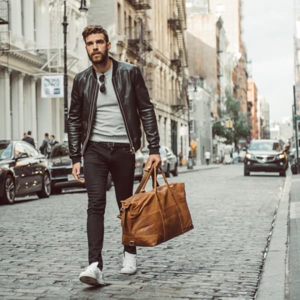 The Chesterfield Brand Portsmouth -rejsetaske, konjakk