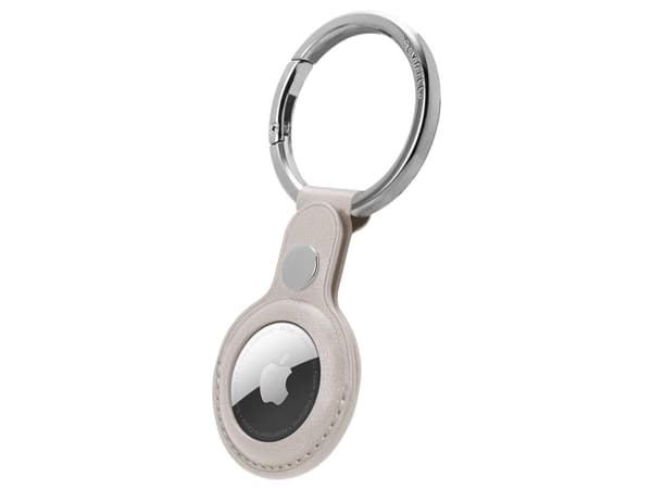 Spigen Basic Leather, Ask, Grå, Polyuretan, Ryggsäck, Vikfodral, Airtag, 44 mm