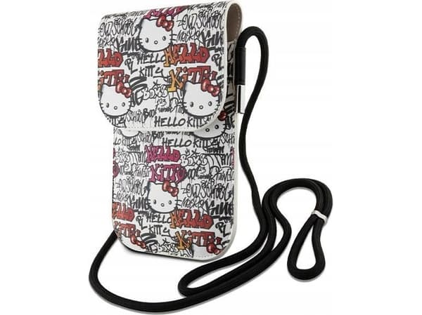 Hello Kitty skinnveske Graffiti Cord - beige