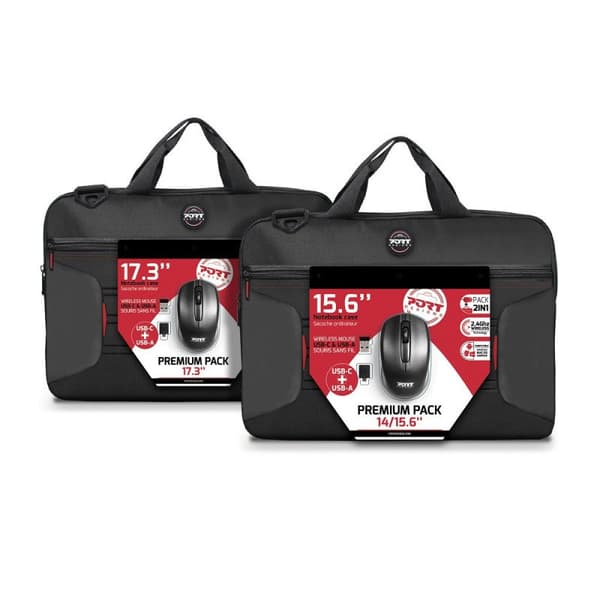 Port Designs Kannettavan Tietokoneen Salkku Premium Pack 15.6´´ Musta