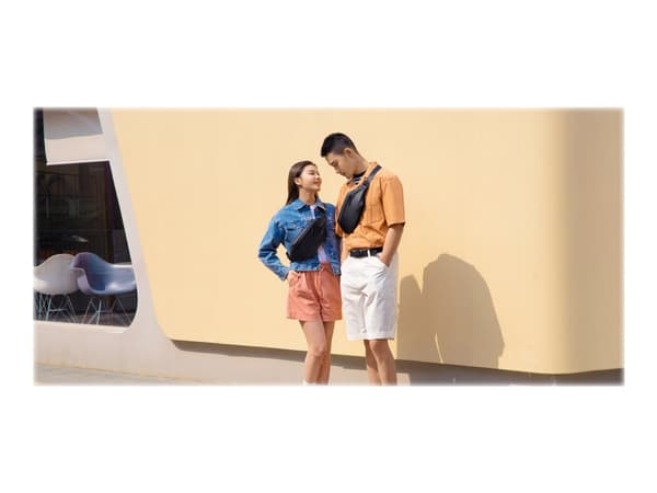 Xiaomi Sports Fanny Pack - Beltepose for mobiltelefon / nøkler / lommebok / øretelefoner / nødlader / tilbehør - kunstlær, stoff, nylonstropp - svart