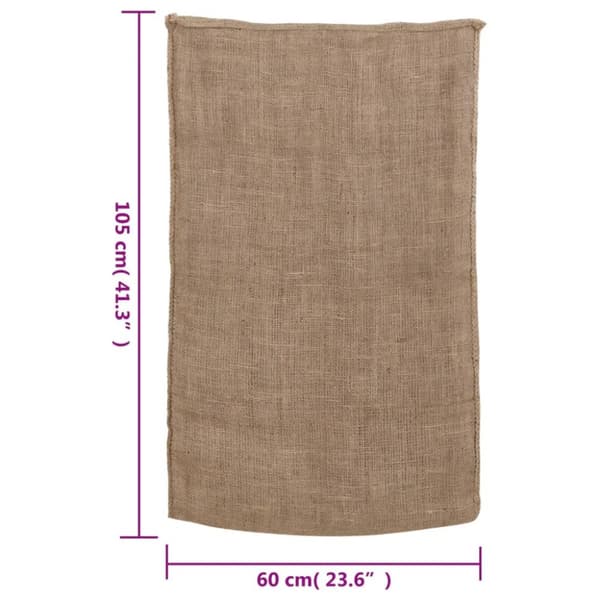 The Living Store jutesække 10 stk. 60x105 cm 100 % jute 220 g/m2 - Kufferter & tasker