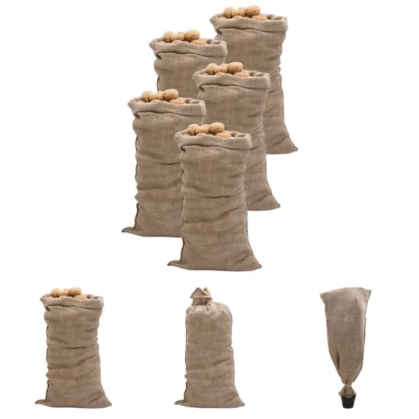 The Living Store jutesække 5 stk. 65x135 cm 100 % jute 220 g/m2 - Kufferter & tasker