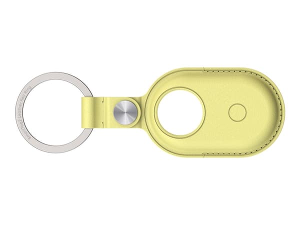 Samsung GP-FUT560 - Eske for sikkerhetsmerke - nøkkelring - veganlær - gul - for Galaxy SmartTag2