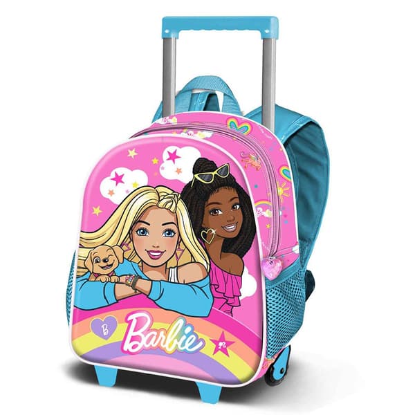 Karactermania Barbie Rainbow Lille 3d Rygsæk Med Hjul