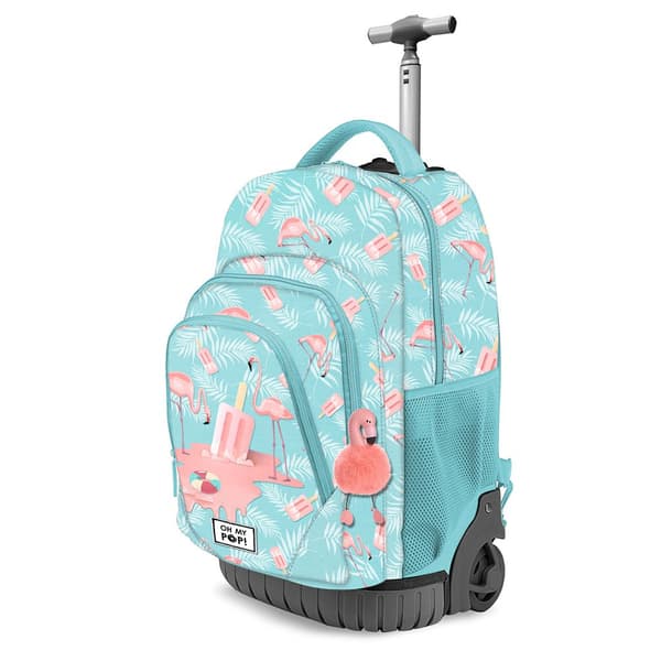 Oh My Pop Ice Flamingo Fan Gts -trillekuffert