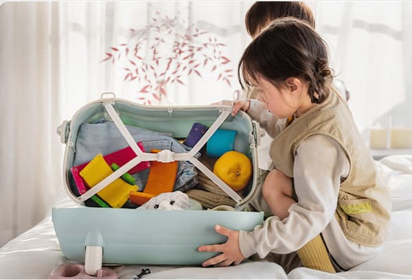 3-i-1 resväska för barn - Ride-on, Carry-on & Storage, Blå