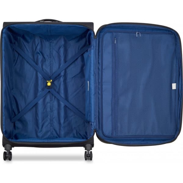 Delsey Brochant 3 4W Expandable 78 cm resväska, svart