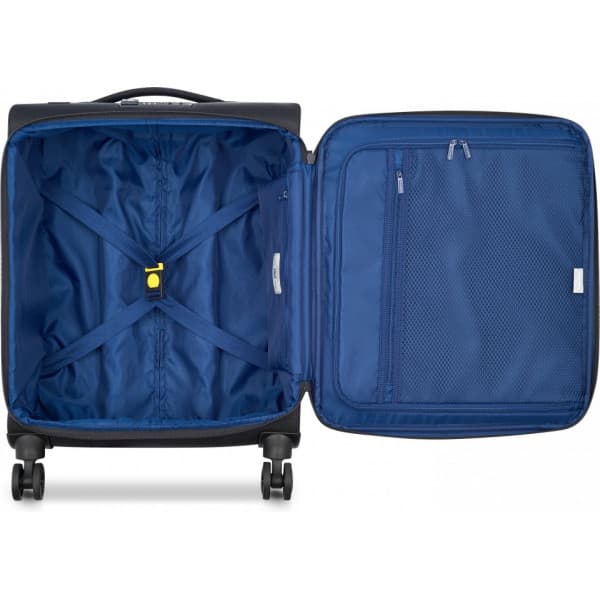 Delsey Brochant 3 Slim 4W 55 cm -matkalaukku, musta