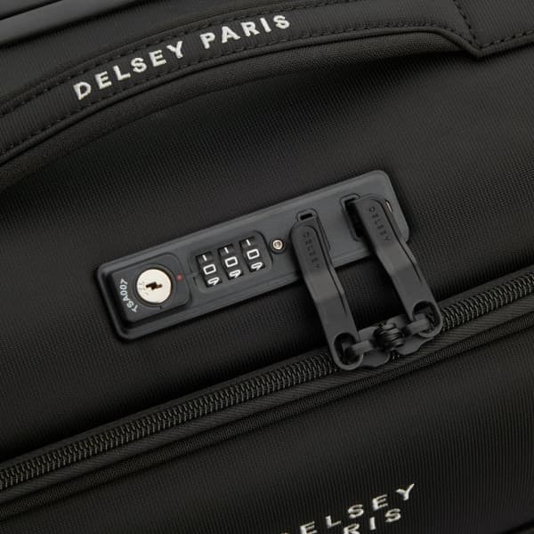 Delsey Brochant 3 Slim 4W 55 cm -matkalaukku, musta