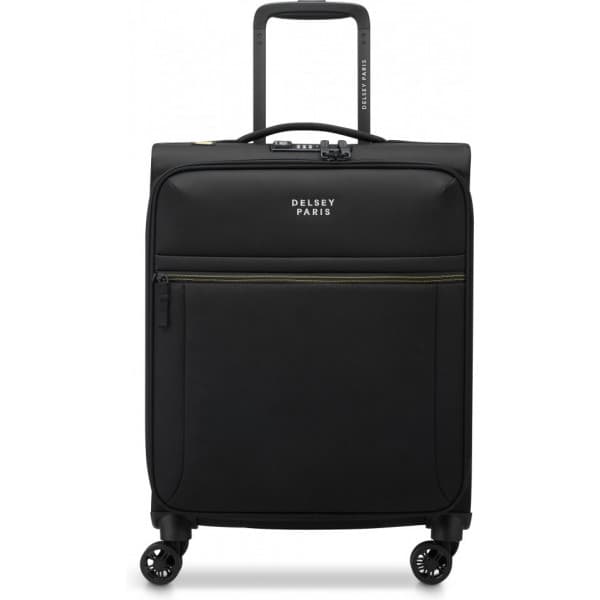 Delsey Brochant 3 Slim 4W 55 cm -matkalaukku, musta