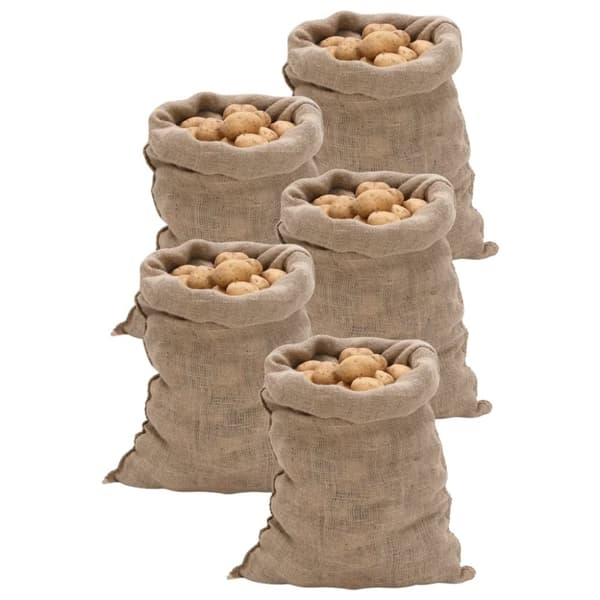 Jutesäckar 5 st 60x105 cm 100% jute 220 gsm
