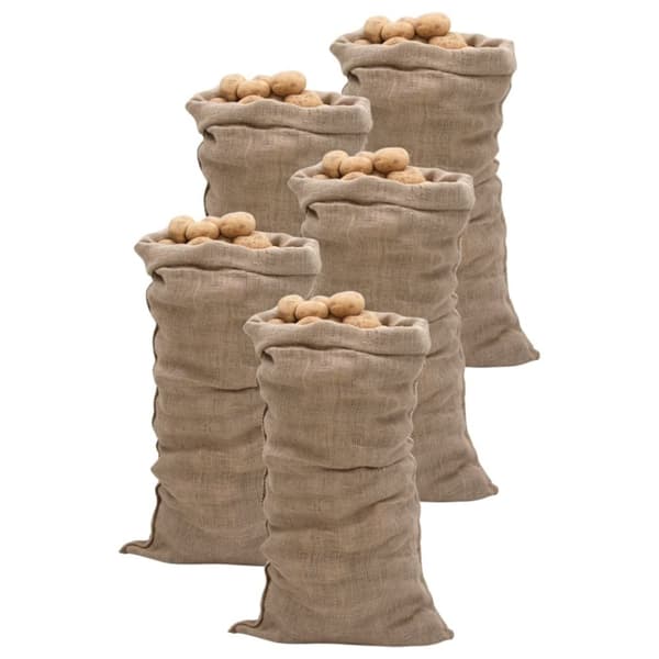 Jutesäckar 5 st 65x135 cm 100% jute 220 gsm