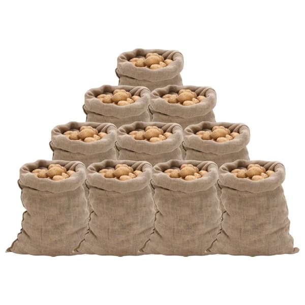 Jutesäckar 10 st 60x105 cm 100% jute 220 gsm