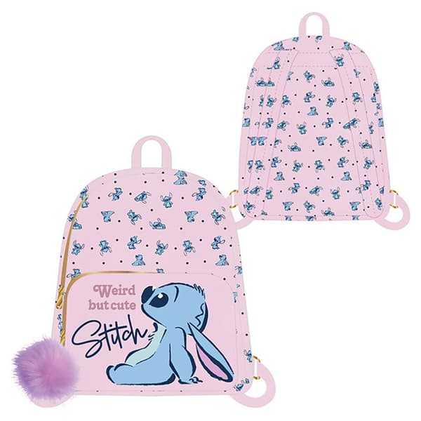 Cerda Outo Mutta Söpö Stitch Mini-reppu 25 Cm Pinkki