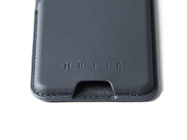 "Mujjo Magsafe Nahkakorttilompakko - paras lisävaruste iPhonellesi - Sininen teräs