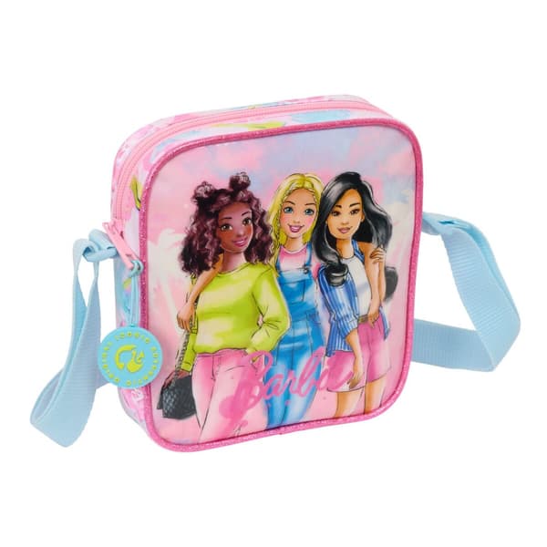 Shoulder Bag Barbie Painterly Pink Sky blue 16 x 18 x 4 cm