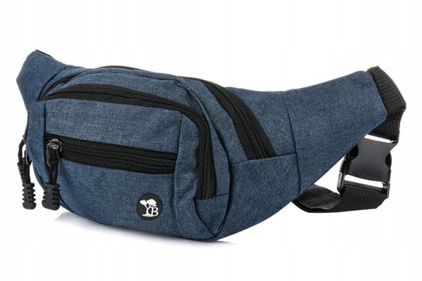 UNISEX cordura midjeväska, rymlig, solid, moderiktig