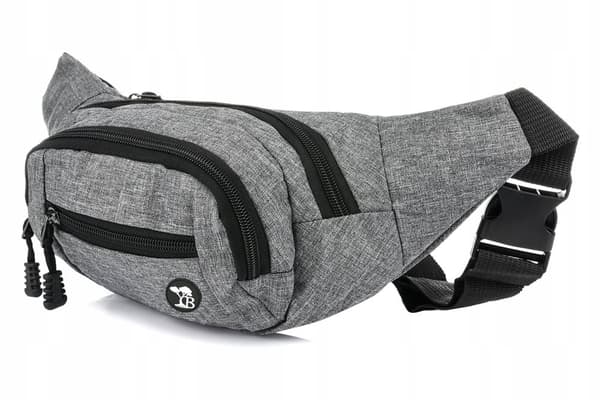 UNISEX cordura midjeväska, rymlig, solid, moderiktig
