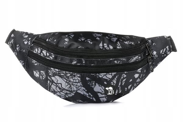 UNISEX midjeväska, cordura, rymlig, solid rem