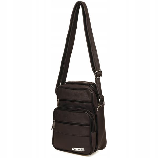 Miesten nahkainen crossbody laukku nat-nahkaa työkapellimestari Beltimorelle