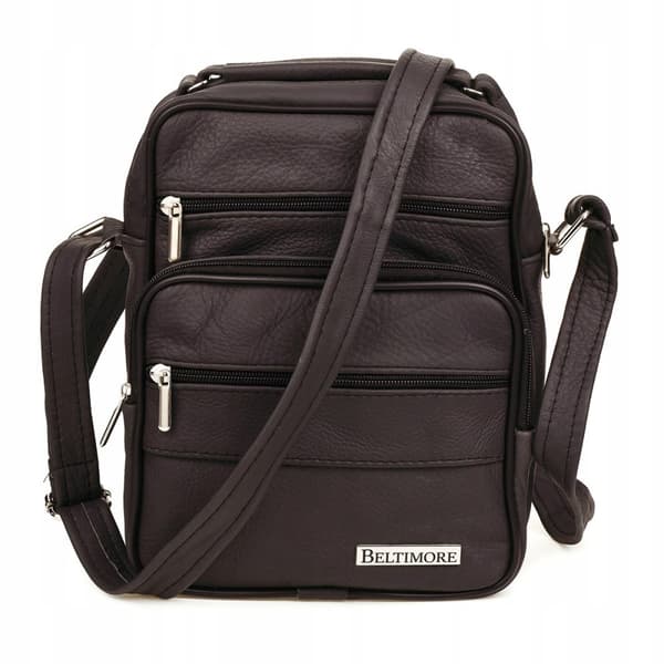 Miesten nahkainen crossbody laukku nat-nahkaa työkapellimestari Beltimorelle