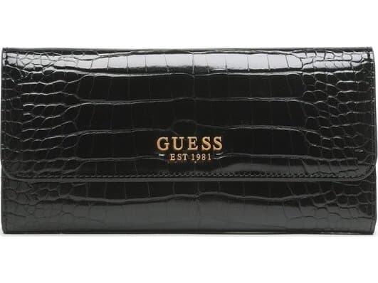 Guess, Laurel, textilplånbok, SLG liten dragkedja, svart, Dam Dam