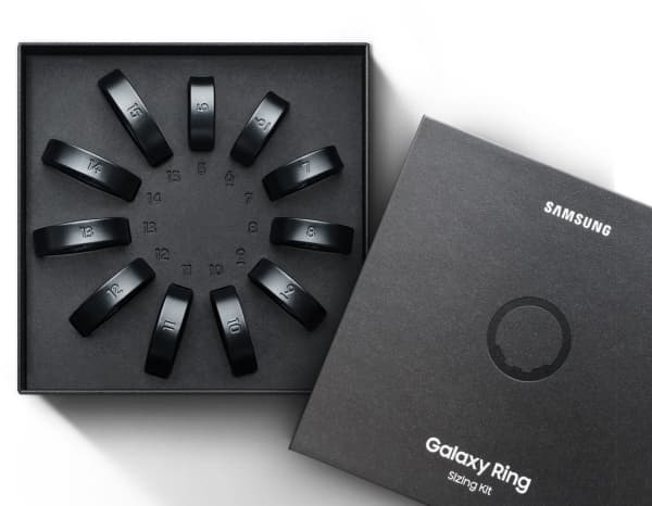 Samsung Galaxy Ring Sizing Kit - Prøvesett for smart ring-størrelser - svart
