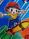 Pikkukuva 7 / 11: Childrens Bag Boy On A Skateboard Blue
