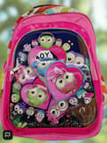 Miniatyrbild 5 av 11: Children's Bag Cute Owls 3D Pink