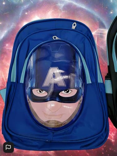 Marvel Captain America 3D Childrens Bag Blue