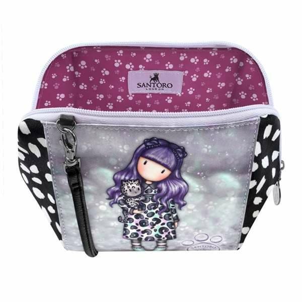 Shoulder Bag Gorjuss Smitten Kitten White Black 26 x 15,5 x 9,5 cm