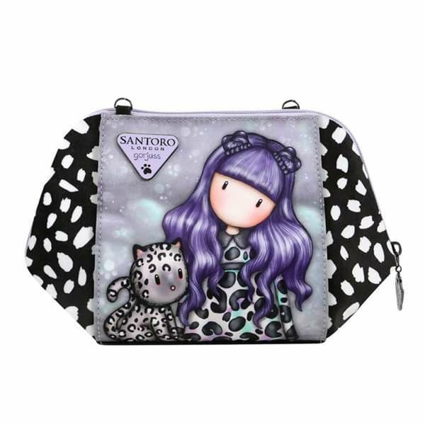 Shoulder Bag Gorjuss Smitten Kitten White Black 26 x 15,5 x 9,5 cm