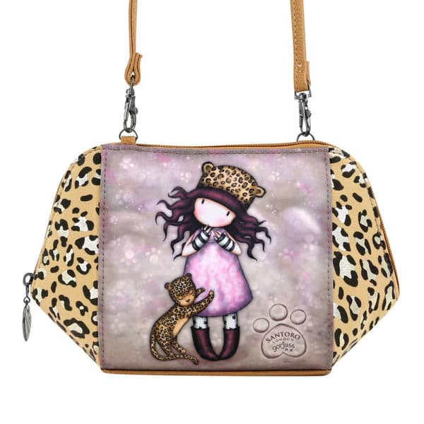 Shoulder Bag Gorjuss Purrrrrfect Love Leopard 26 x 15,5 x 9,5 cm